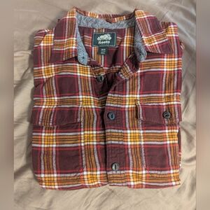 Roots Plaid Button Down Men's Shirt